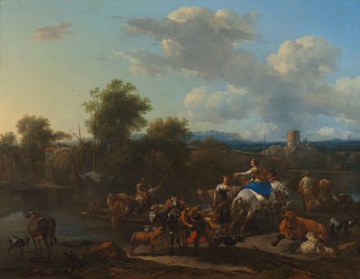 Prom do przewozu bydła autorstwa Nicolaes Pietersz. Berchem